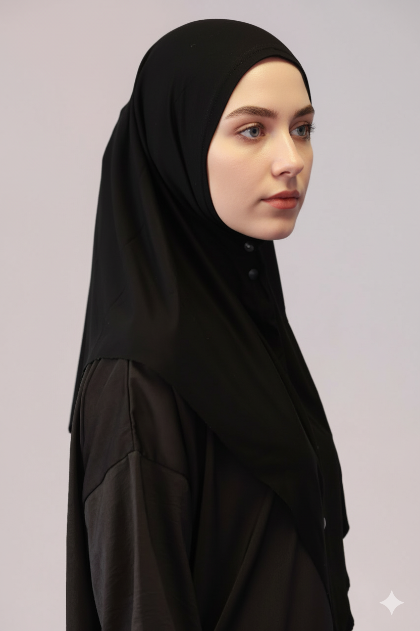 Kopftuch mit Knöpfen