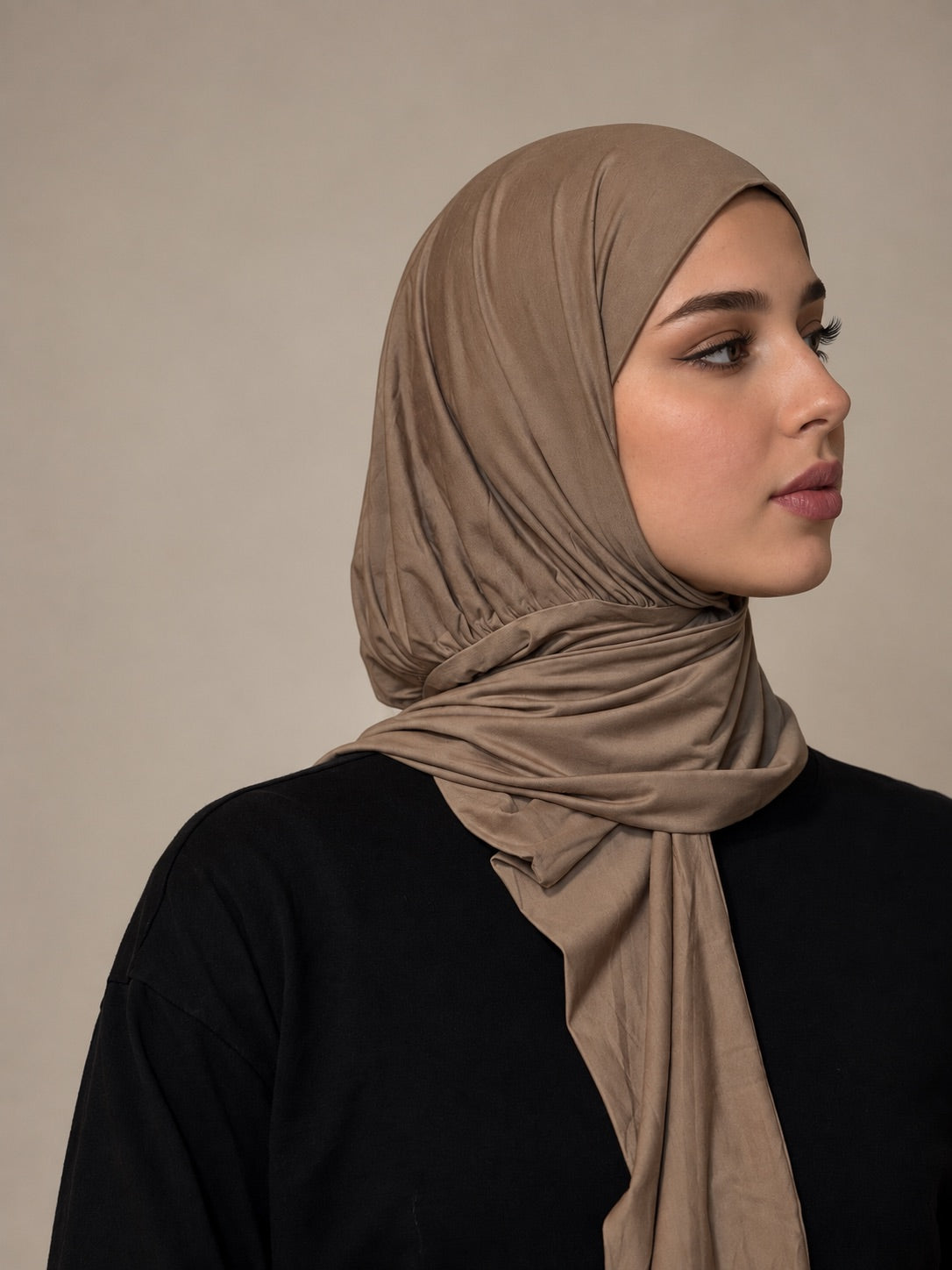 Hijab mit Raffung