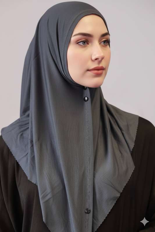 Kopftuch mit Knöpfen