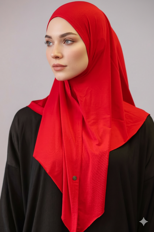 Kopftuch mit Knöpfen