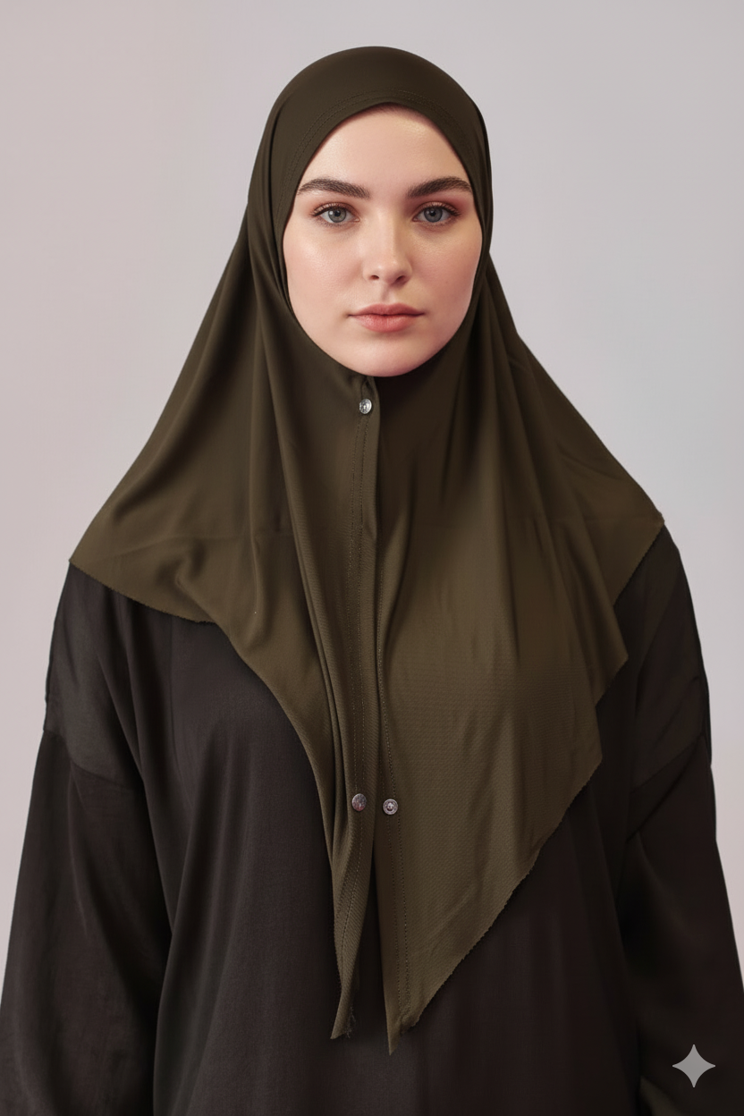 Kopftuch mit Knöpfen