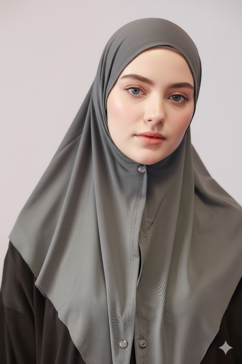 Kopftuch mit Knöpfen