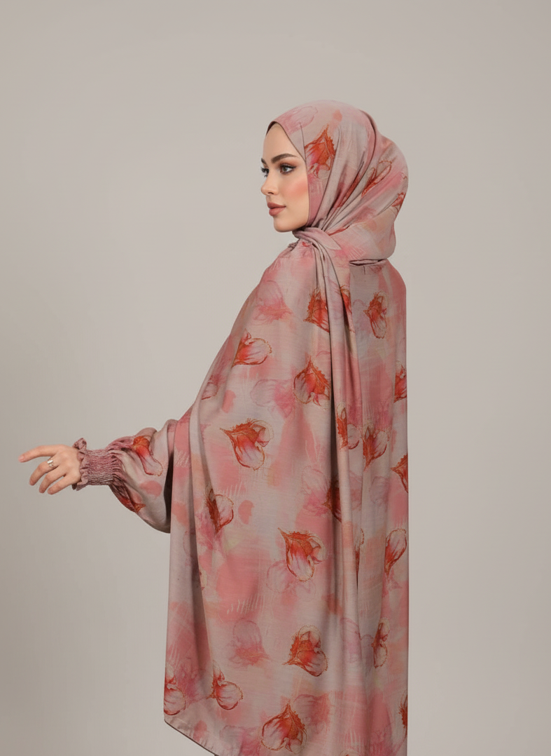 Kleid mit Schal
