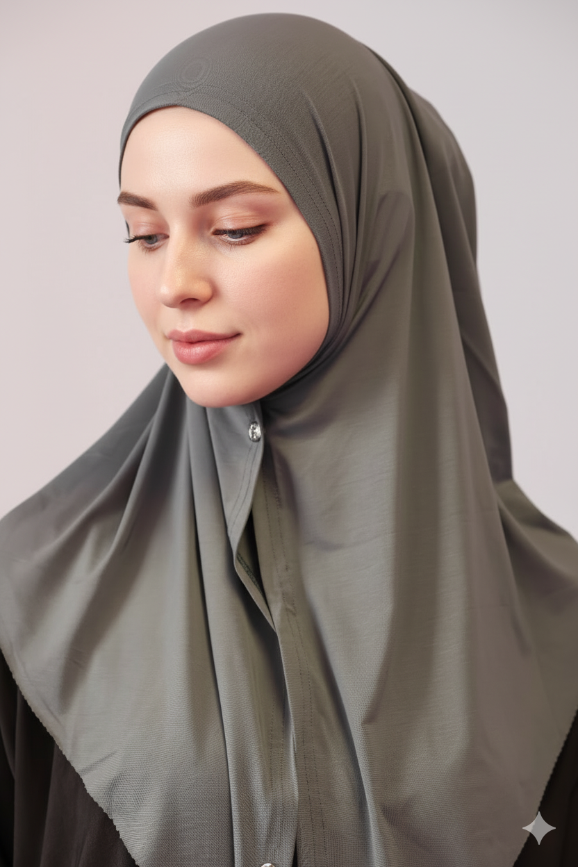 Kopftuch mit Knöpfen