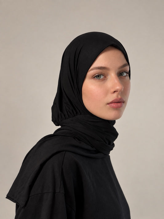 Hijab mit Raffung
