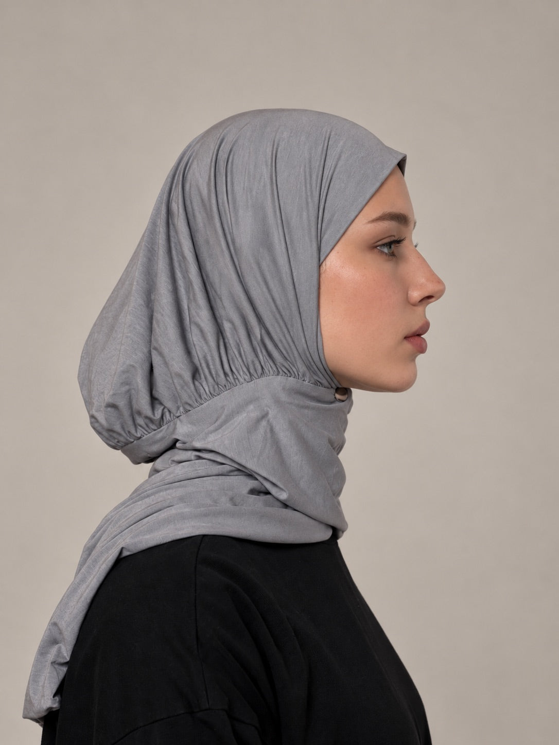 Hijab mit Raffung