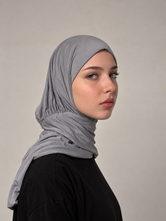 Hijab mit Raffung