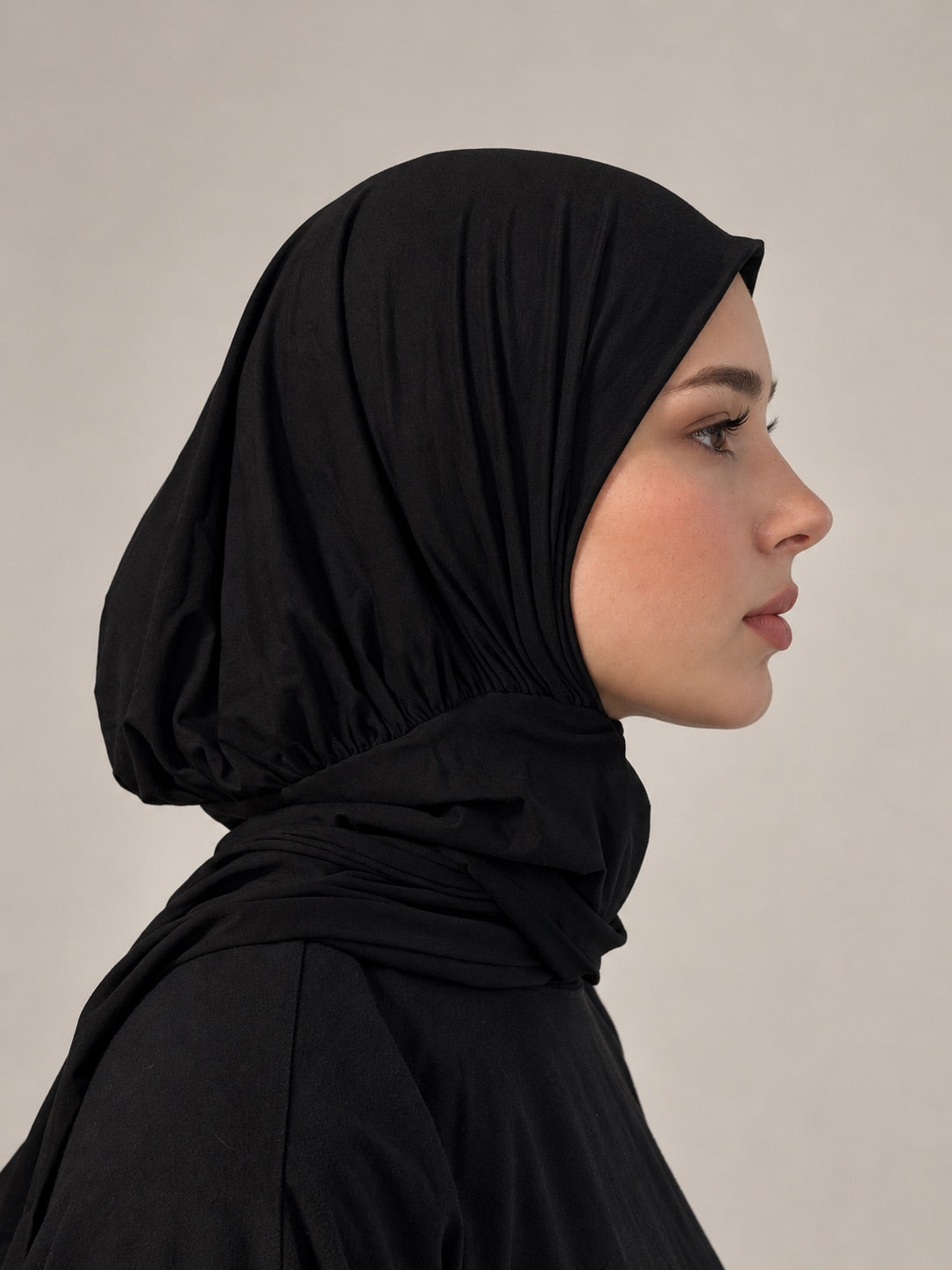 Hijab mit Raffung