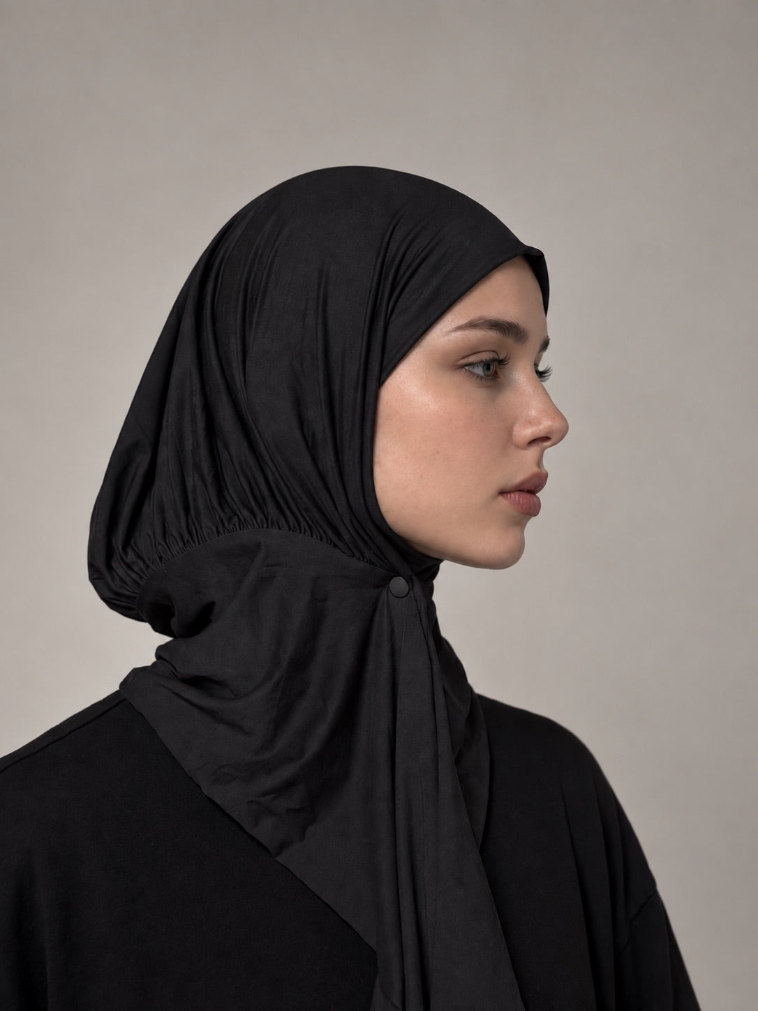 Hijab mit Raffung
