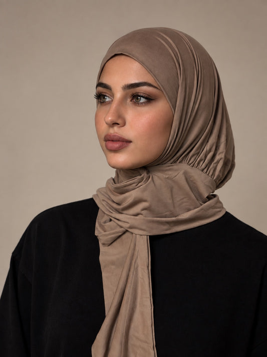 Hijab mit Raffung