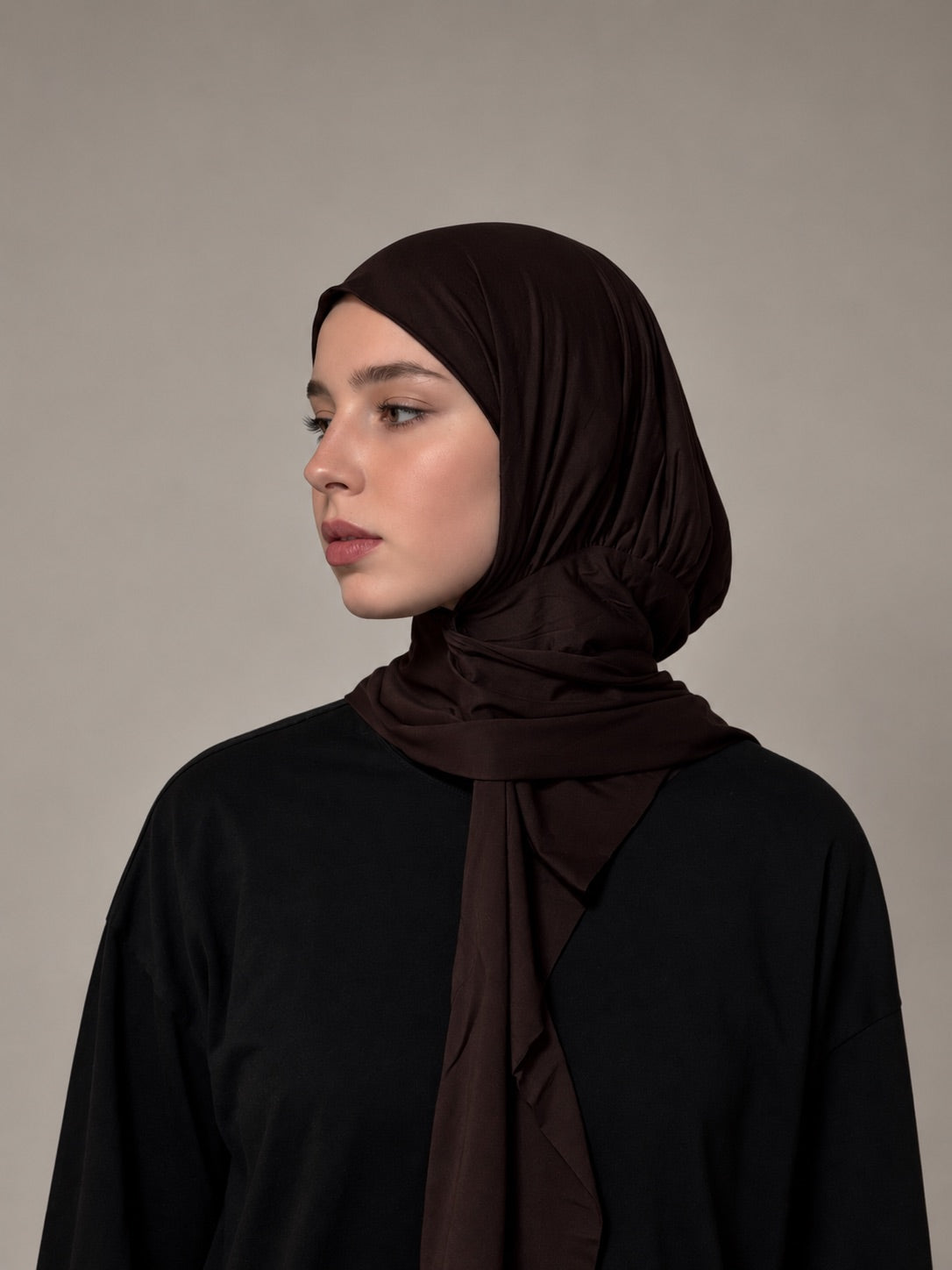 Hijab mit Raffung
