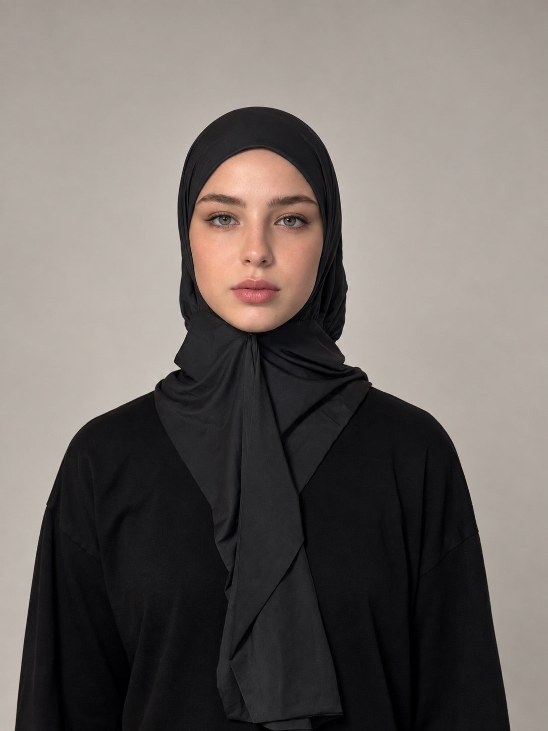 Hijab mit Raffung